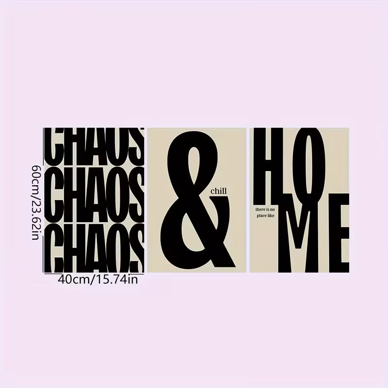 HO ME - Set of 3